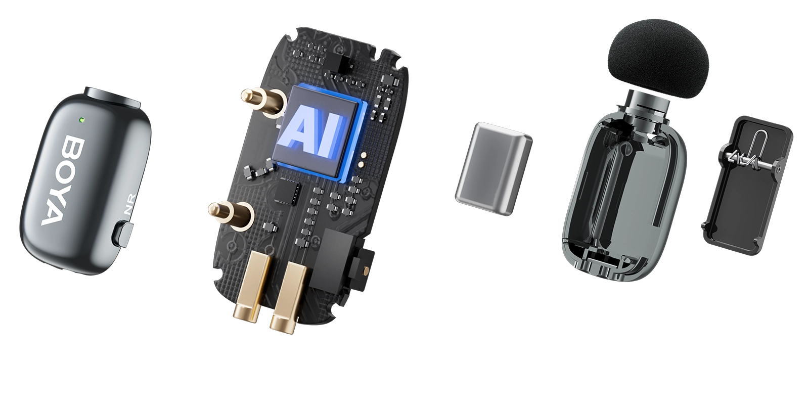 BOYA Mini-2 Usb-C - Micrófono Inalámbrico cancelación de ruido IA - PRE-VENTA · imagen 2