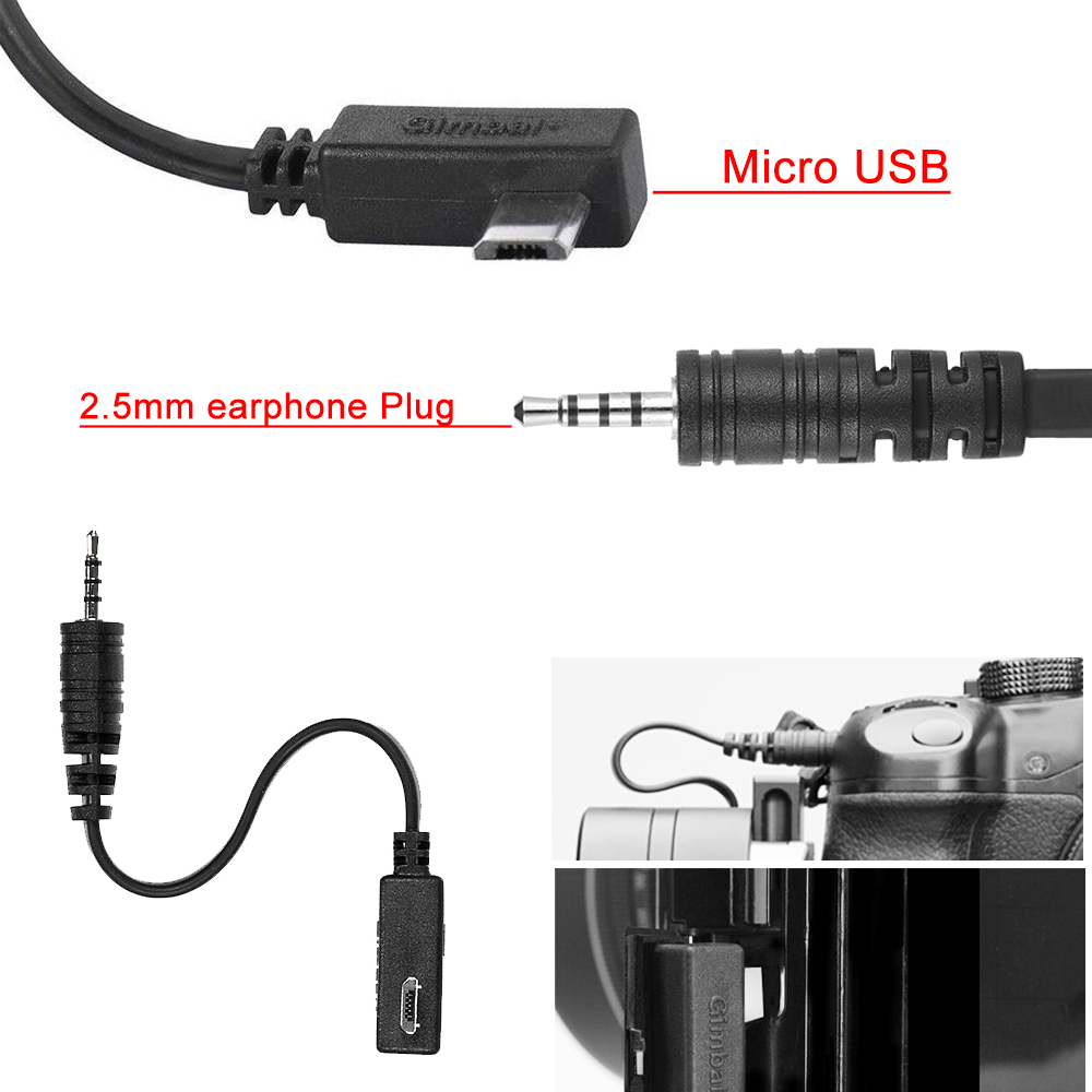 Zhiyun Cable para Panasonic de Micro USB - Mini Plug · imagen 1