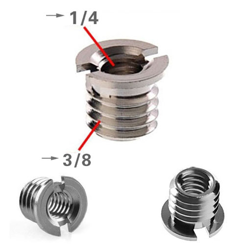 ZHIYUN Adaptador reductor de tornillo hembra 3 /8 a 1/4 · imagen 1