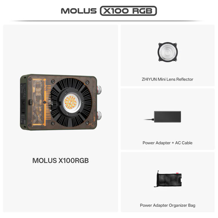 ZHIYUN Molus X100 - RGB - LUZ LED - PRE-VENTA · imagen 3